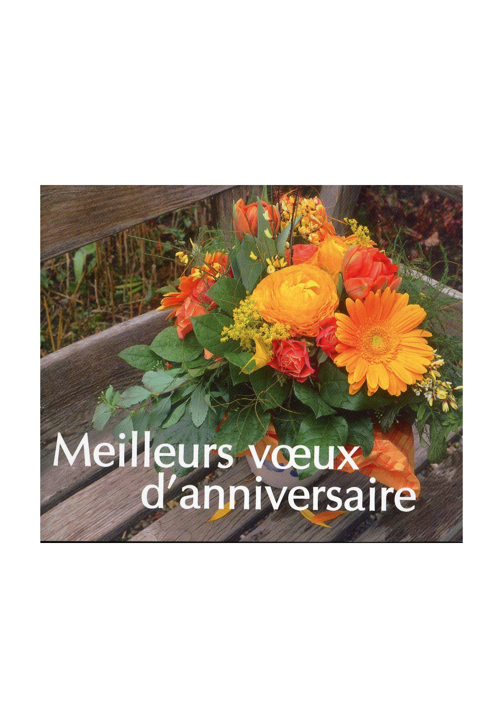 MEILLEURS VŒUX D'ANNIVERSAIRE