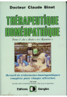 THÉRAPEUTIQUE HOMÉOPATHIQUE Tome 1 : de abcès à hystérie