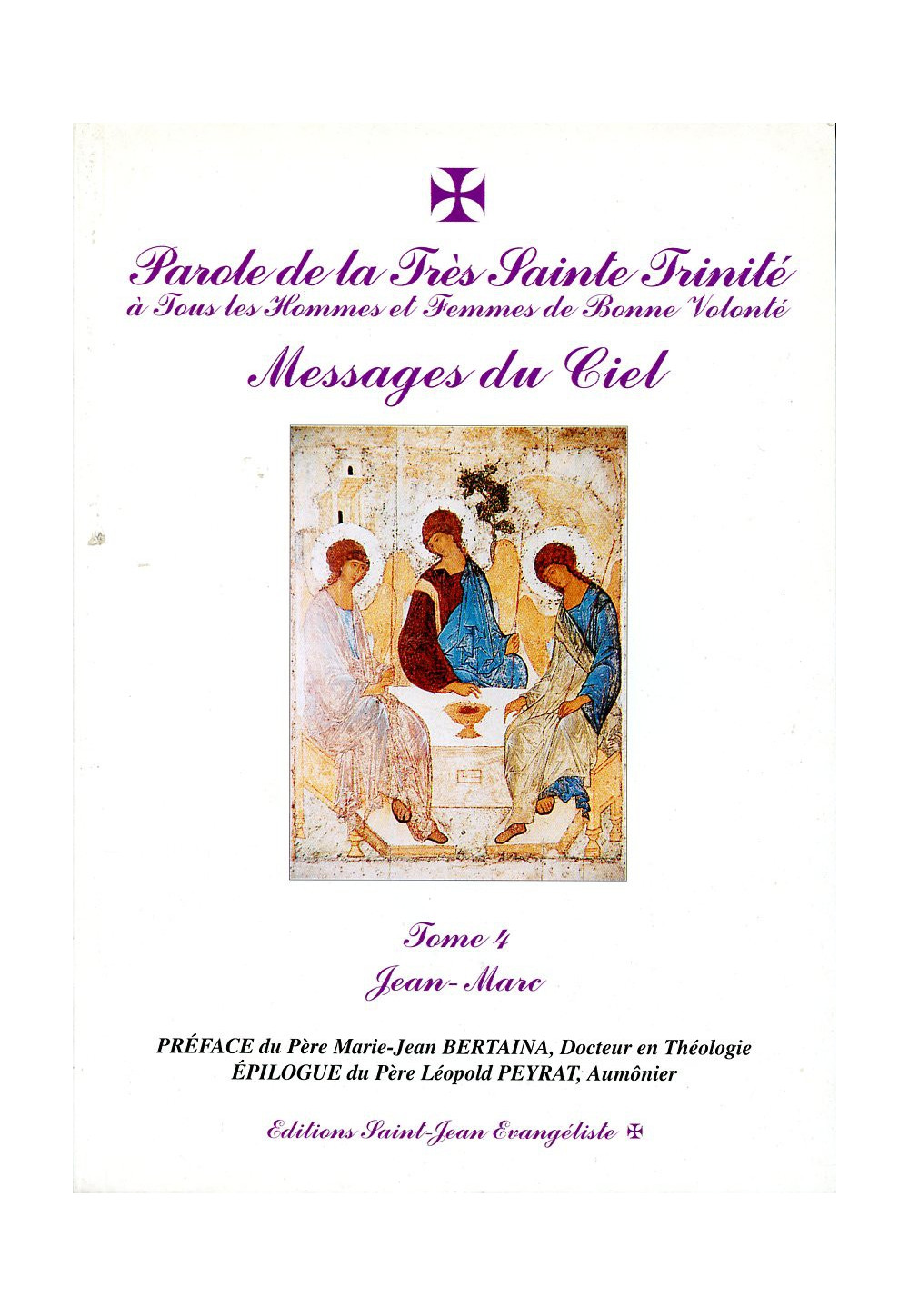 PAROLE DE LA TRES SAINTE TRINITE - Tome 4