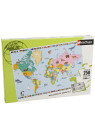 PUZZLE CARTE DU MONDE - 250 PIÈCES