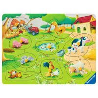 Puzzle animaux 9pièces bois