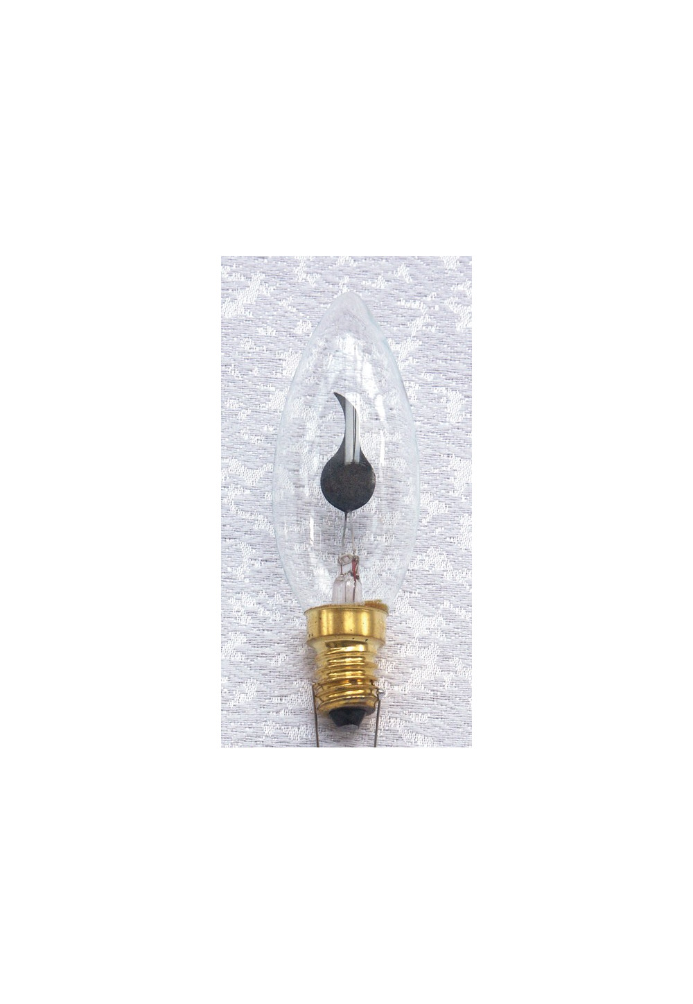 AMPOULE FLAMME SCINTILLANTE BLANCHE 