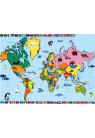 PUZZLE CARTE DU MONDE - 250 PIÈCES