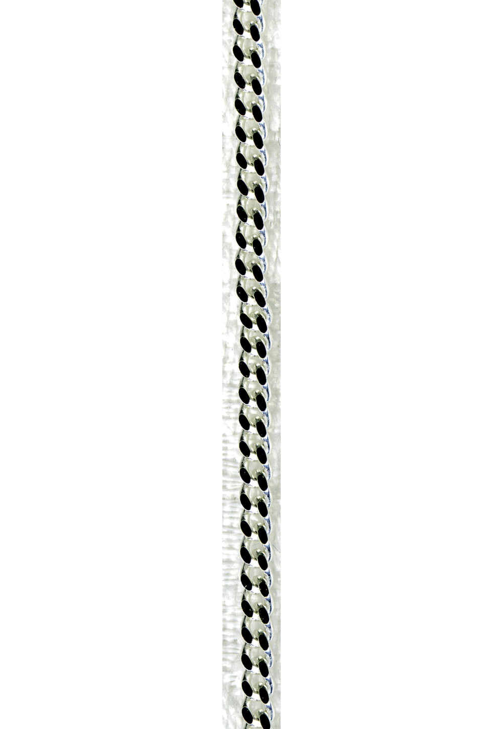 CHAINE ARGENT - Maille Gourmette - Longueur 45 cm