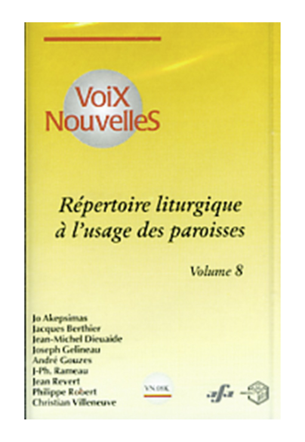 REPERTOIRE LITURGIQUE DES PAROISSES 8