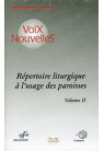 REPERTOIRE LITURGIQUE DES PAROISSES 2